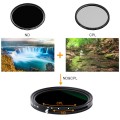 Filtr polaryzacyjny 2w1 CPL + Fader ND2-ND32 72mm K&F Concept Nano-X