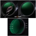 Filtr szary regulowany fader NDX ND8-ND2000 62mm K&F Concept