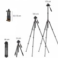 Statyw fotograficzny 175cm K&F Concept K234A0 KF09.115V1 z uchwytem do telefonu