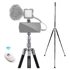 Coman MT55 statyw z uchwytem na telefon i pilotem Bluetooth