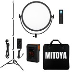 *ZESTAW* Lampa MITOYA SUN 70W Bi-color + statyw PENGUIN + akumulator V-Mount