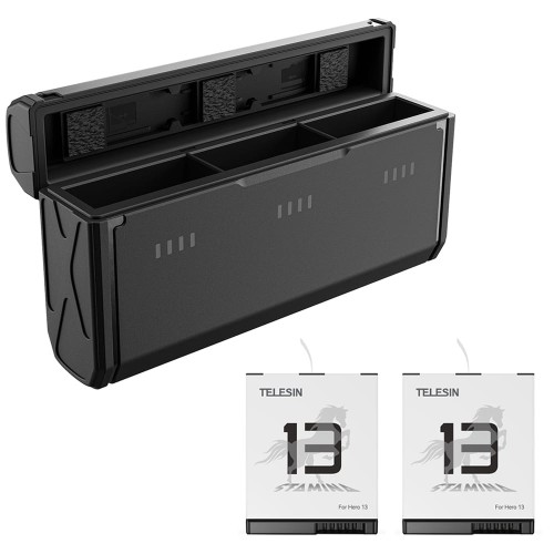 TELESIN S0-ECB-09-TGP Ładowarka + 2 akumulatory Stamina do GoPro HERO 13