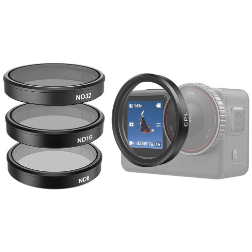 Zestaw filtrów do DJI Osmo Action 6 Telesin S5-FLT-40