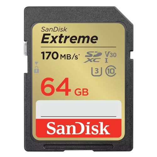  Karta pamięci SanDisk Extreme SDXC 64GB 170MB/s UHS-I Class 10 V30