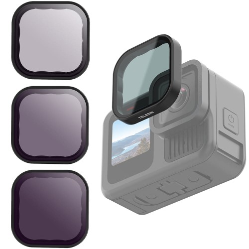 Zestaw filtrów szarych ND + CPL do GoPro HERO 13 Black Telesin S5-FLT-13-TGP
