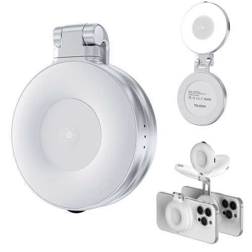 Mini lampa LED do telefonu z mocowaniem magnetycznym Telesin S5-BGD-06