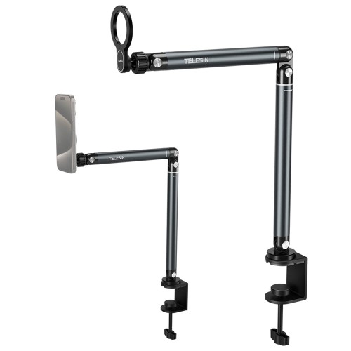 Statyw do telefonu z uchwytem magnetycznym i mocowaniem do blatu biurka Telesin P3-DS-02