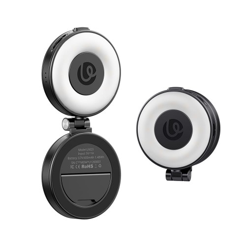 Mini lampa LED do telefonu z mocowaniem magnetycznym Ulanzi LM23 [czarna]