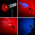 Lampa LED MITOYA TETRA Torch Light 5600K + RGB latarka z nakładkami GOBO