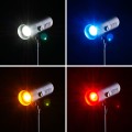 Lampa LED MITOYA TETRA Torch Light 5600K + RGB latarka z nakładkami GOBO