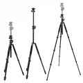 Statyw fotograficzny MITOYA MTY728HL 215cm z głowicą kulową, łamaną kolumną i nóżką monopodem