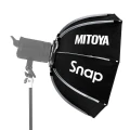 Softbox studyjny MITOYA SNAP 65 cm z mechanizmem rozkładania one-click, mocowaniem Bowens i gridem