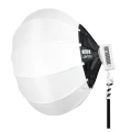 *ZESTAW* Lampa LED MITOYA ORCA 230 RGB + statyw PANDA + softbox  LANTERN 85cm